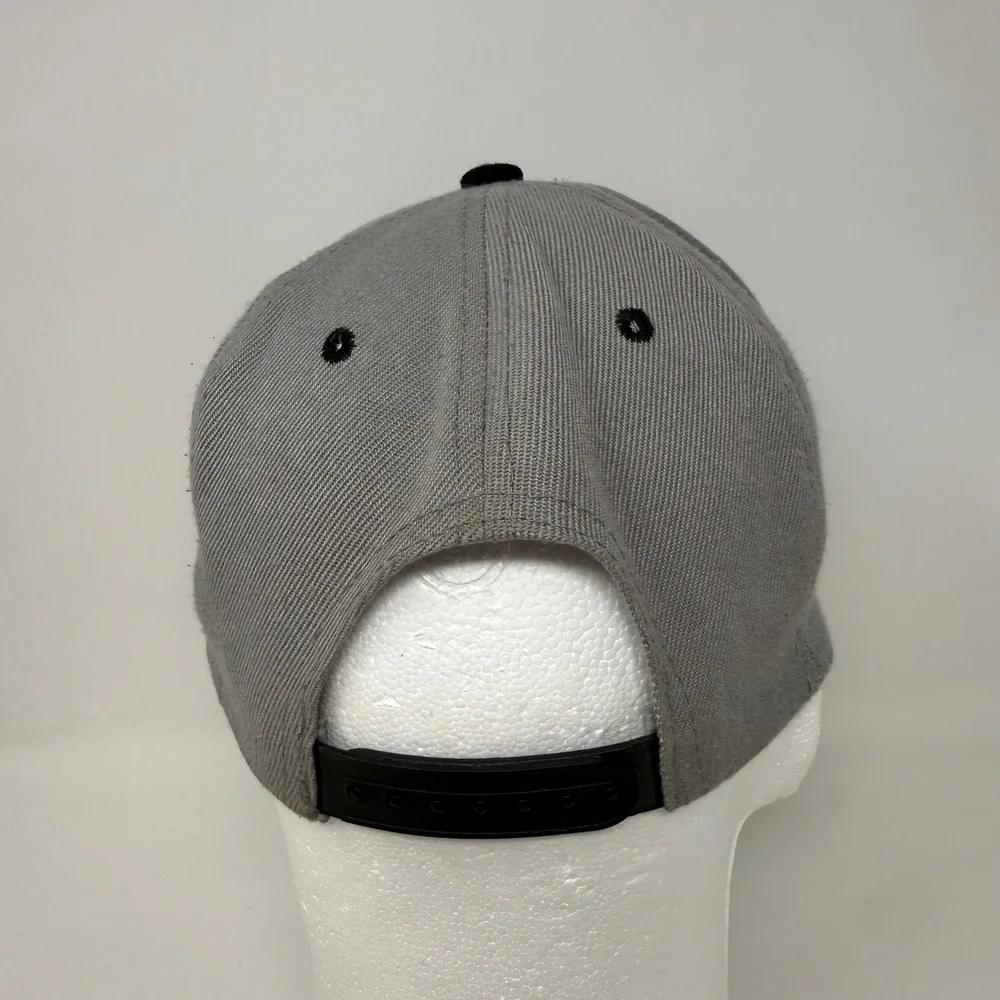 Findlay Hats Gray Black Snapback‎ Hat Red Mountain Logo Lace Detail Portland OR